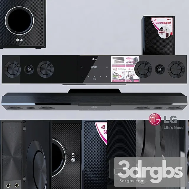 Soundbar LG BB5520A 3D Model Download