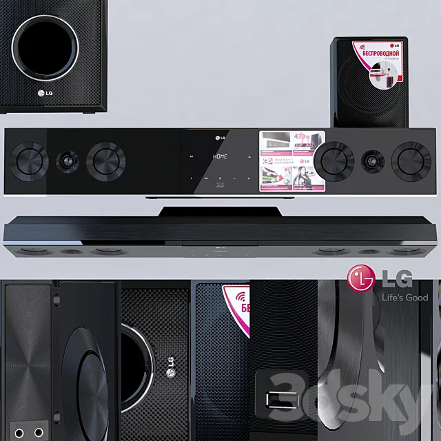 Soundbar LG BB5520A 3D Model