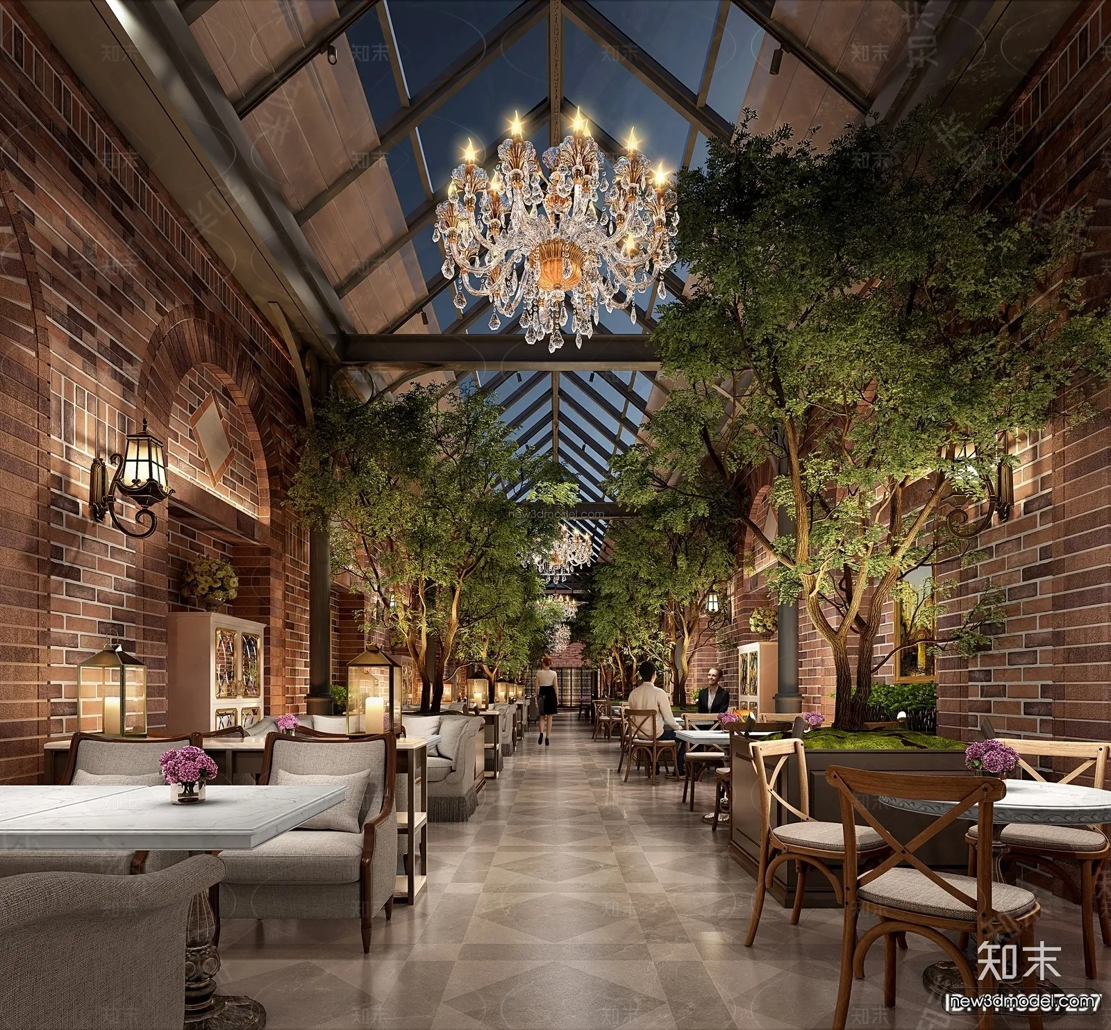 Southeast Asia Restaurant 3D Scenes – 3D Blocks – 001 – VRAY