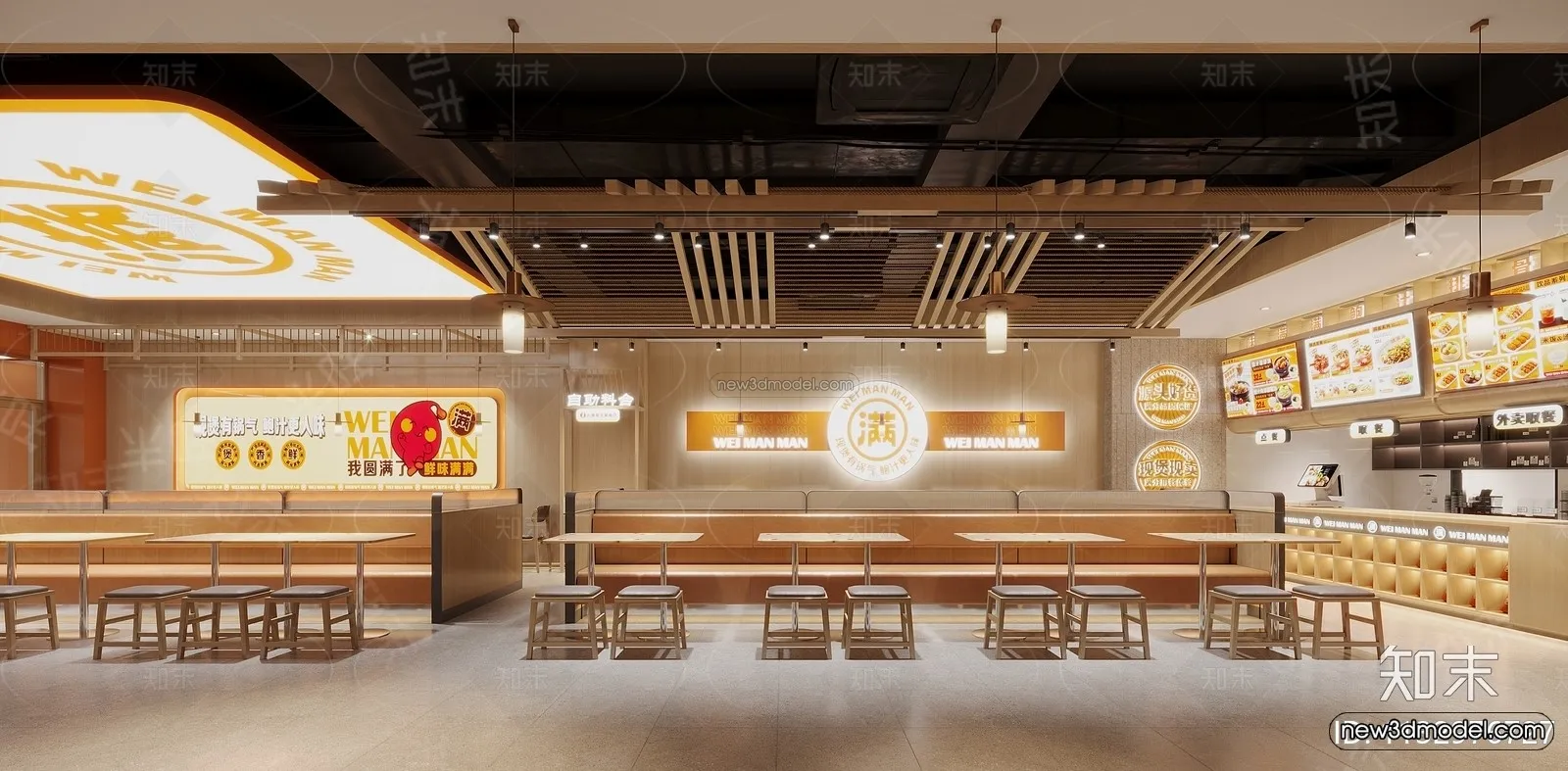 Southeast Asia Restaurant 3D Scenes – 3D Blocks – 011 – VRAY