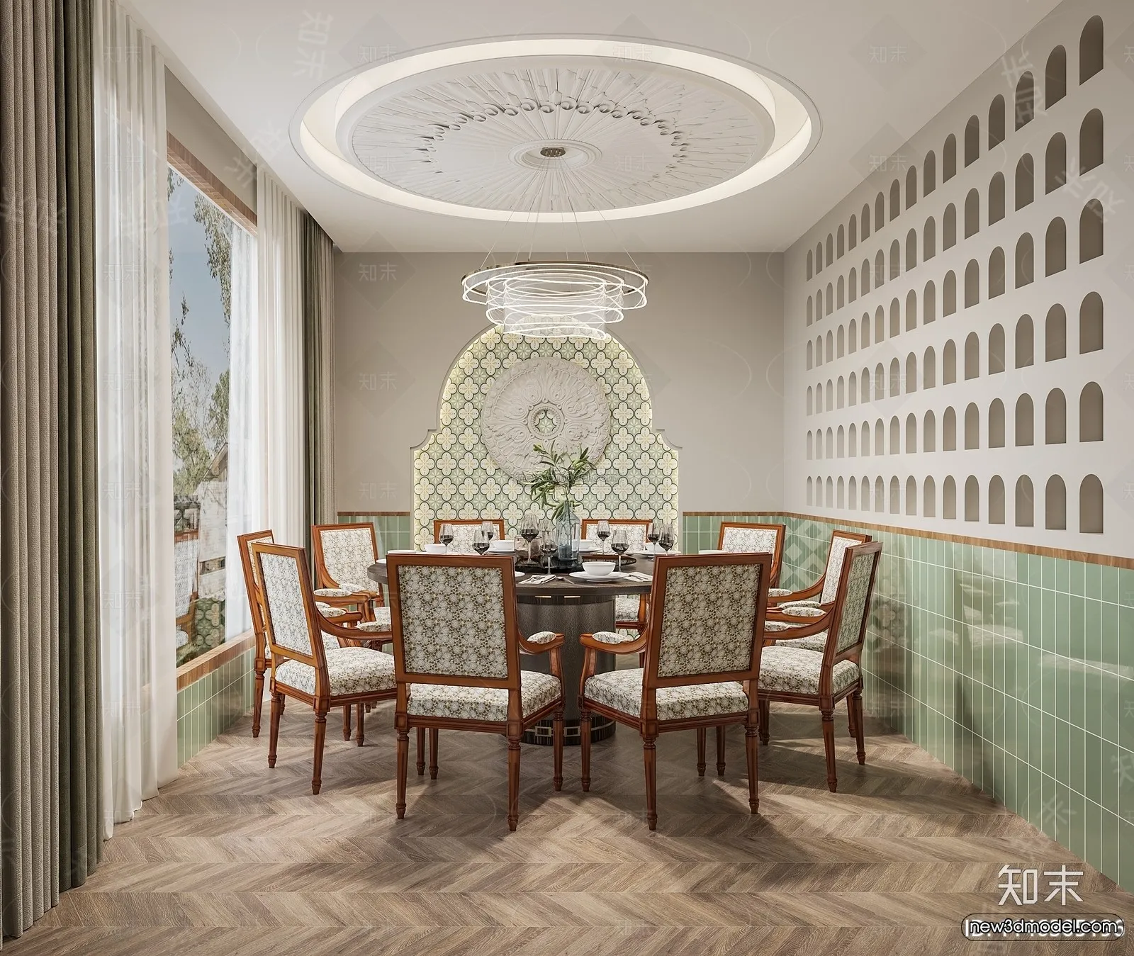 Southeast Asia Restaurant 3D Scenes – 3D Blocks – 021 – CORONA