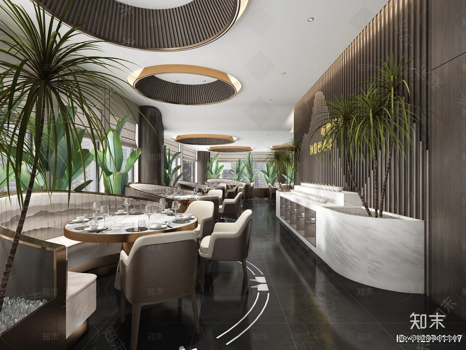 Southeast Asia Restaurant 3D Scenes – 3D Blocks – 026 – VRAY