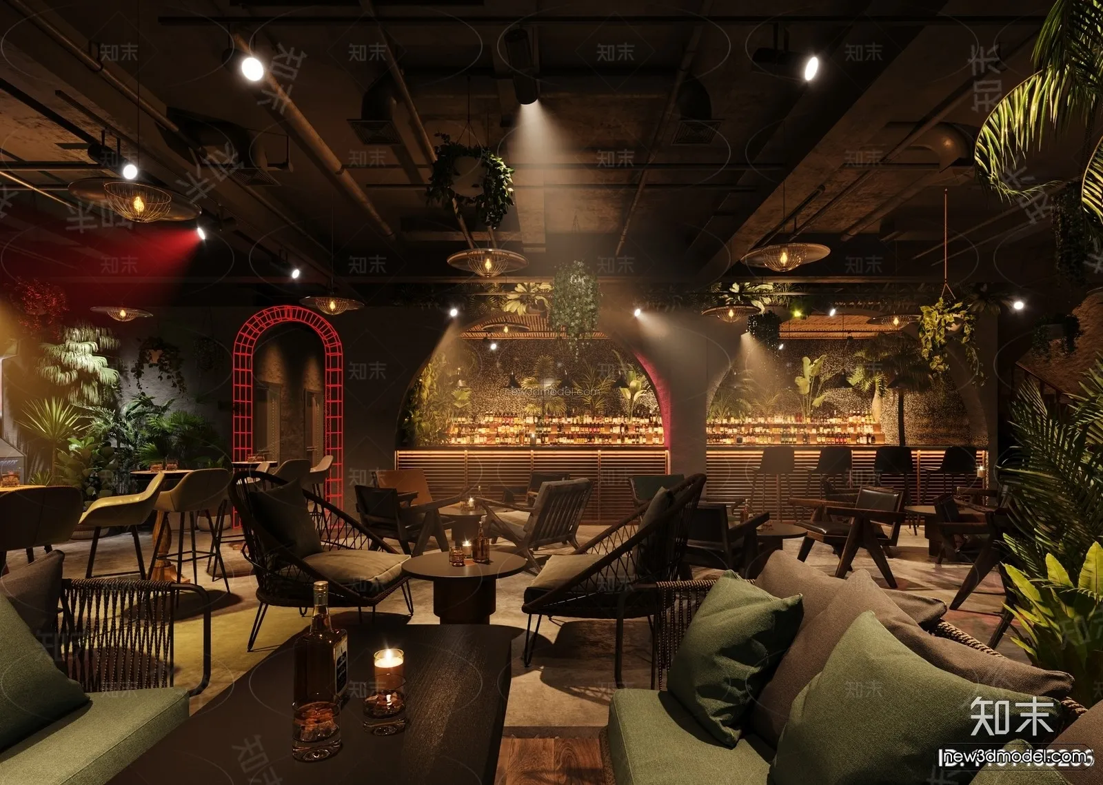 Southeast Asia Restaurant 3D Scenes – 3D Blocks – 045 – CORONA