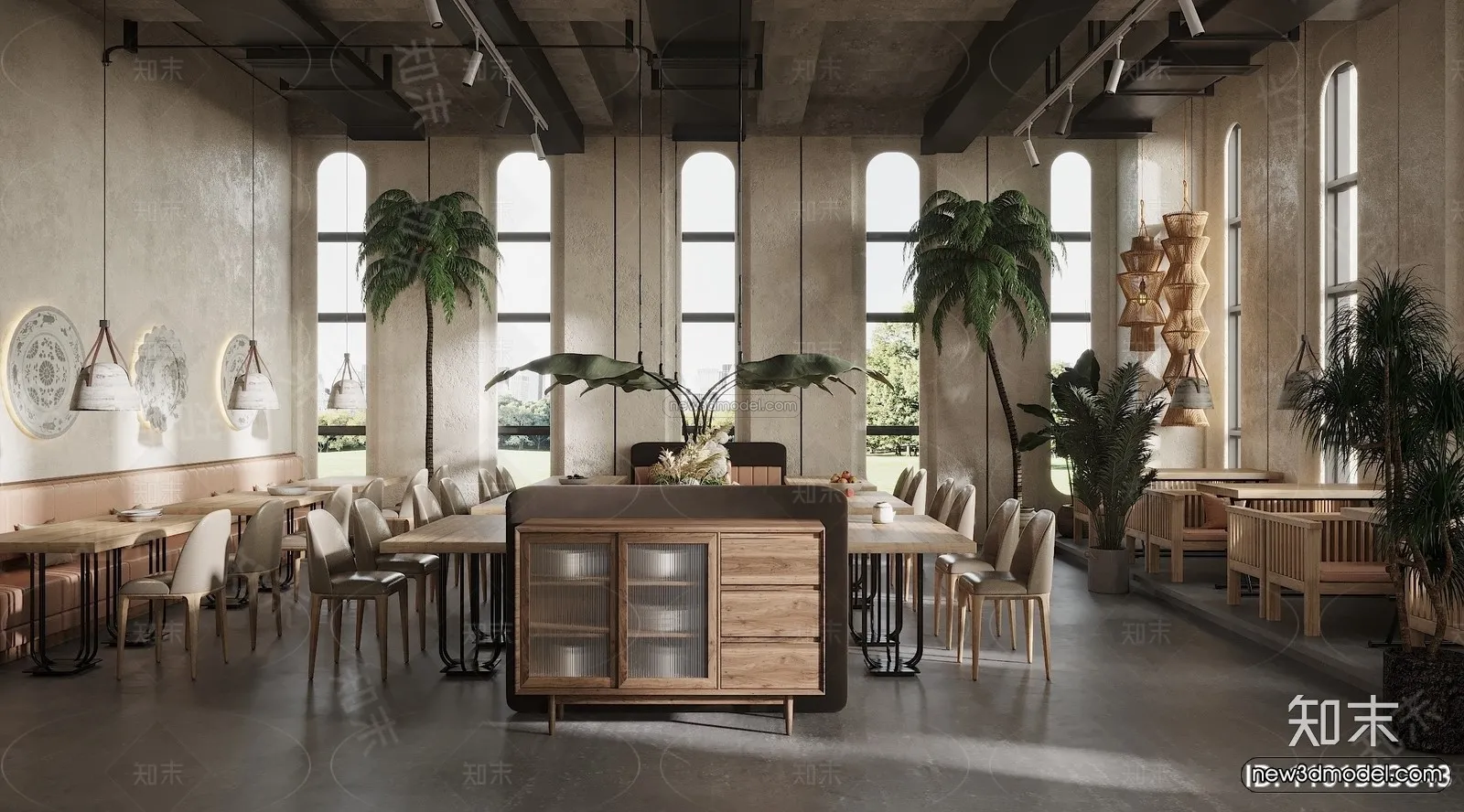 Southeast Asia Restaurant 3D Scenes – 3D Blocks – 065 – CORONA