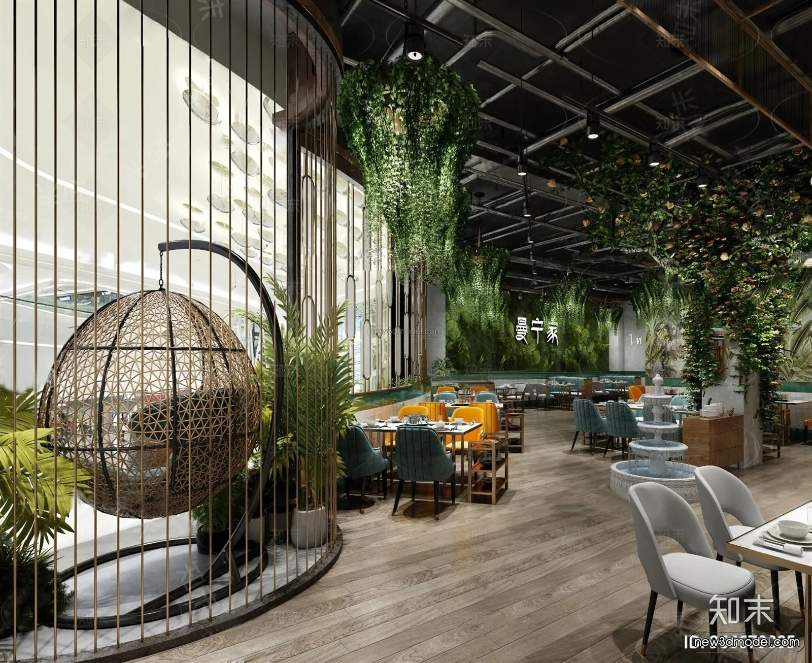 Southeast Asia Restaurant 3D Scenes – 3D Blocks – 085 – VRAY