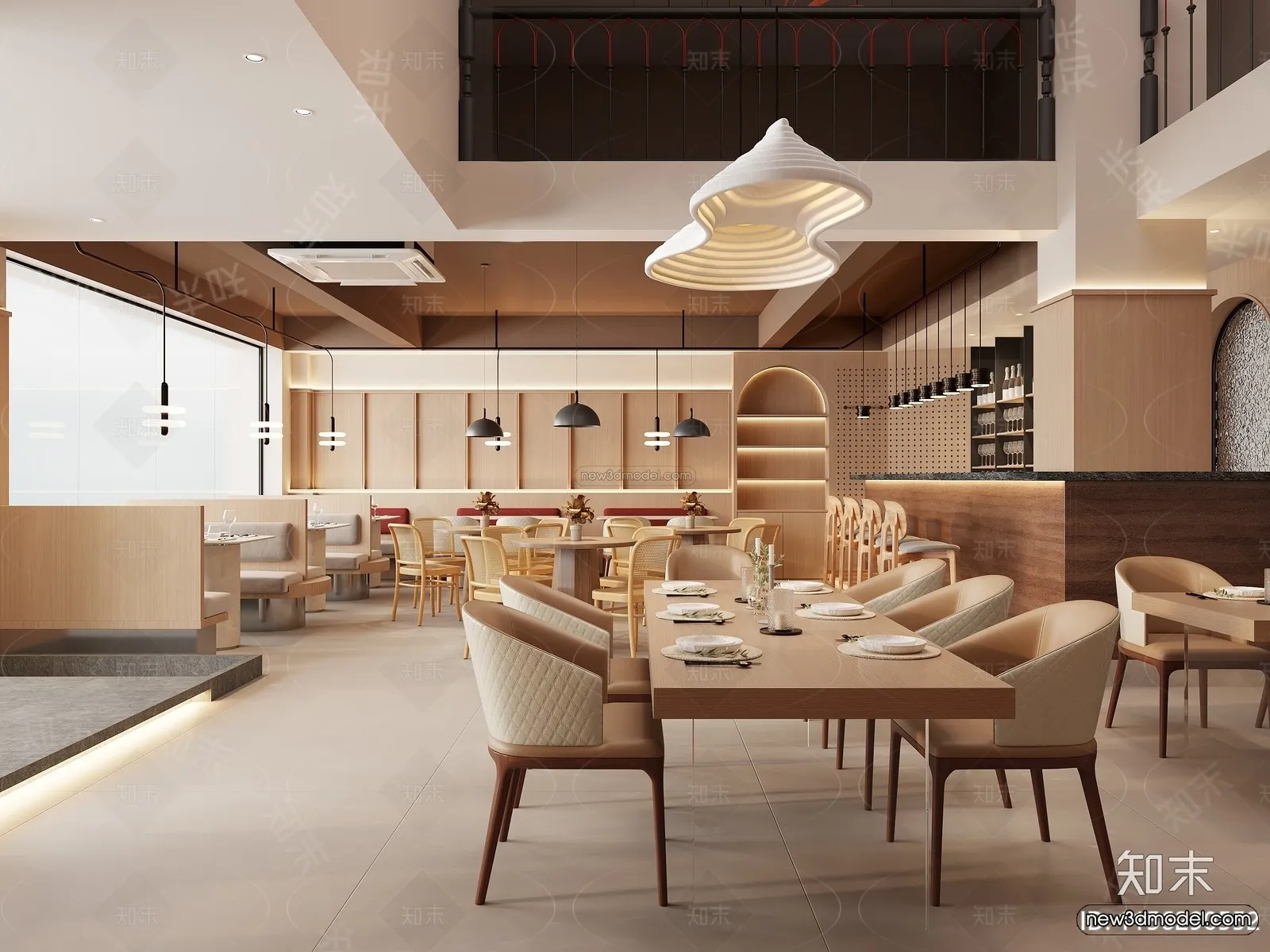 Southeast Asia Restaurant 3D Scenes – 3D Blocks – 092 – VRAY