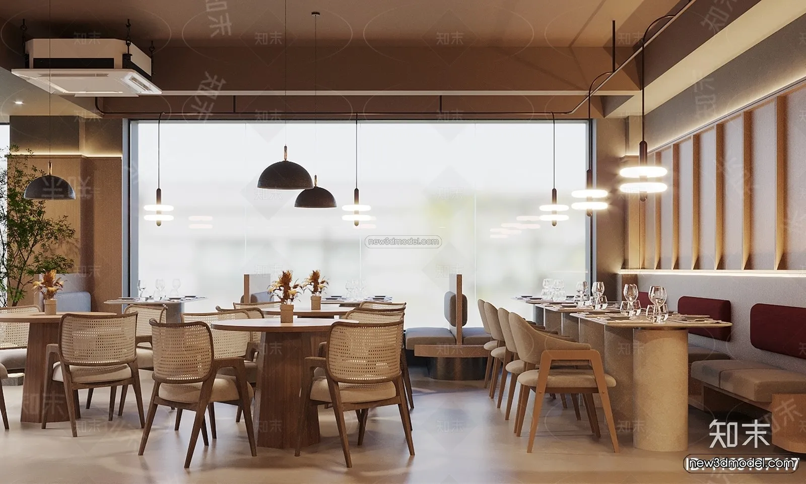 Southeast Asia Restaurant 3D Scenes – 3D Blocks – 093 – VRAY