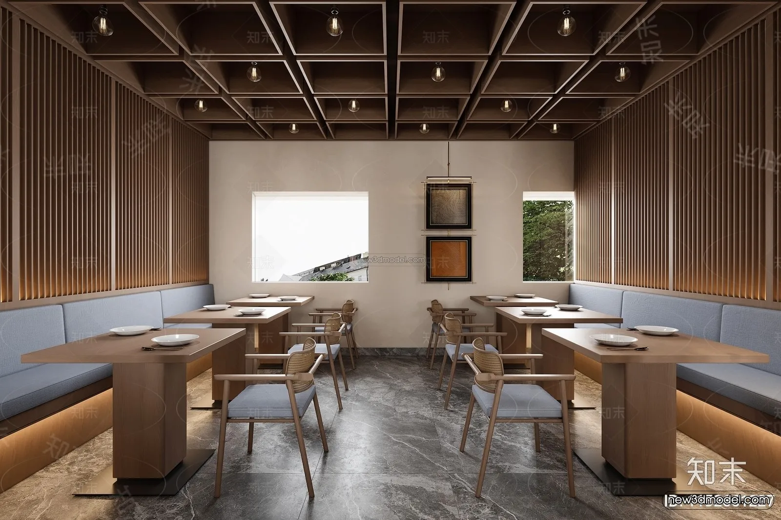 Southeast Asia Restaurant 3D Scenes – 3D Blocks – 098 – CORONA