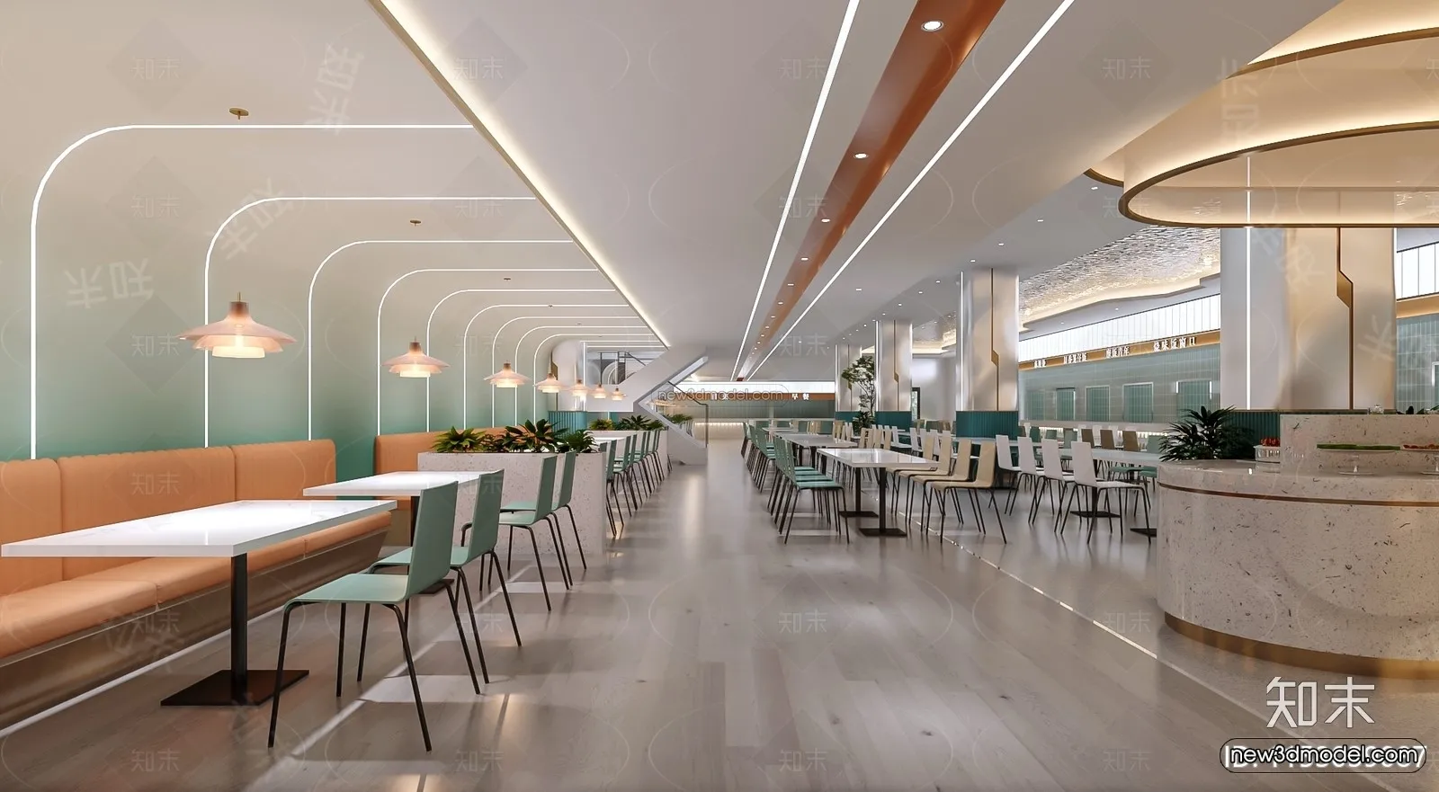 Southeast Asia Restaurant 3D Scenes – 3D Blocks – 102 – VRAY