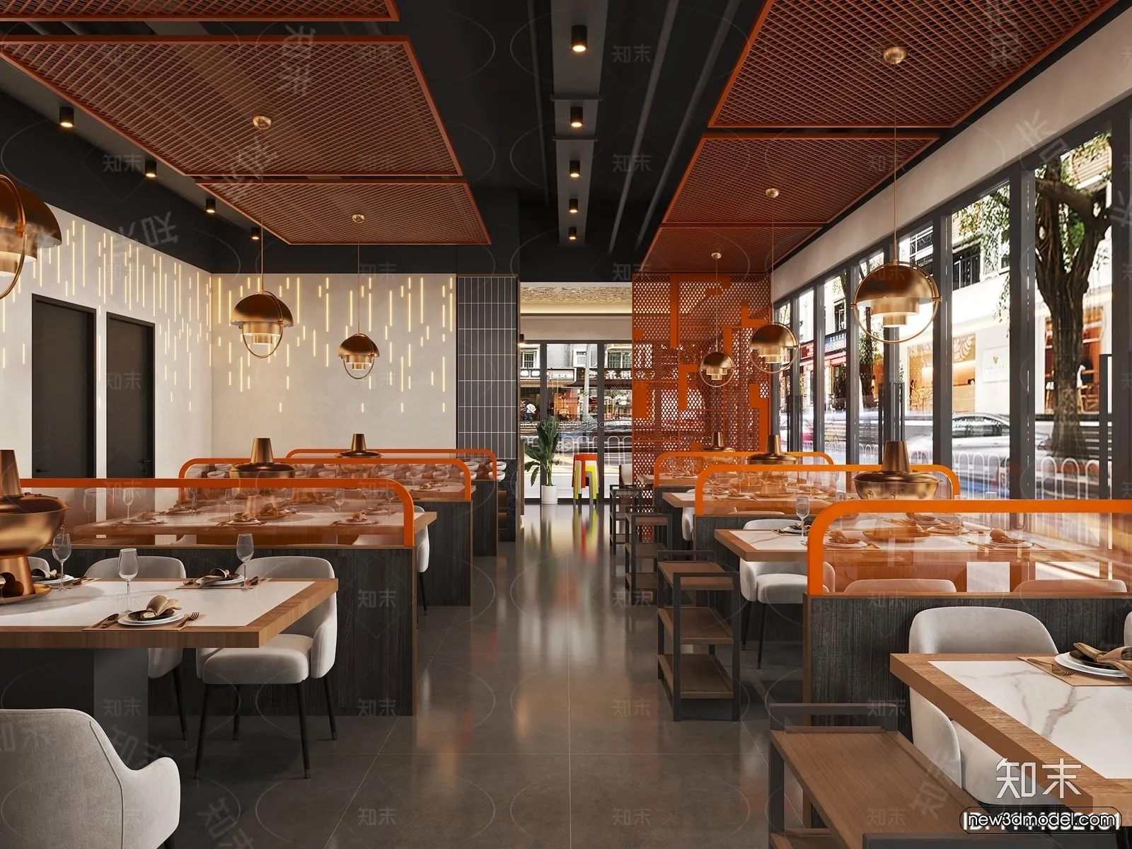 Southeast Asia Restaurant 3D Scenes – 3D Blocks – 113 – VRAY