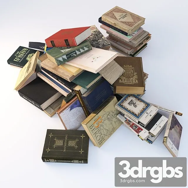 Soviet Books 3D Model Download