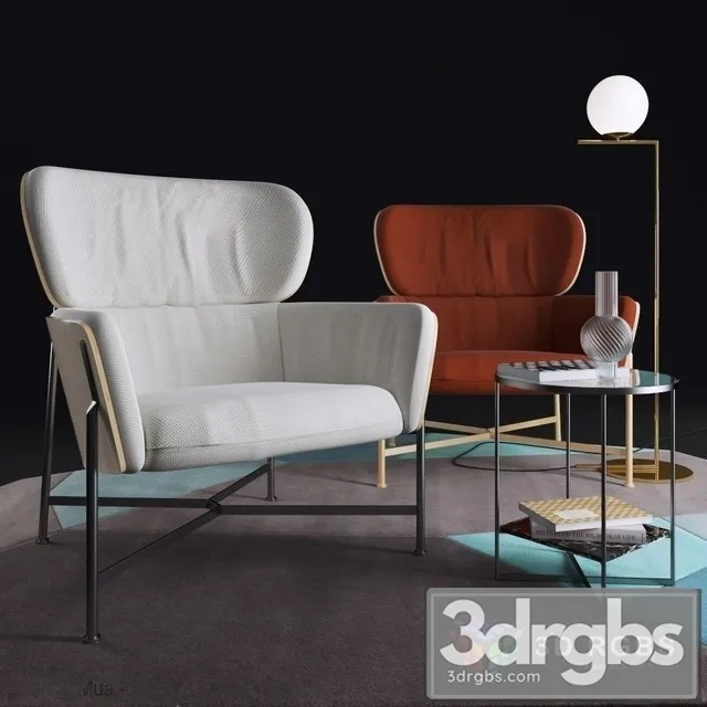 SP01 Caristo Armchair 3D Model Download