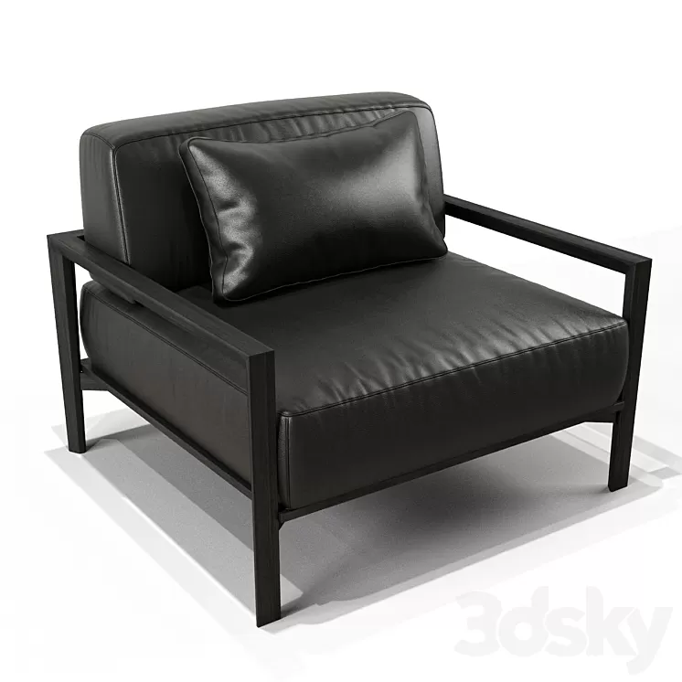 SP01 Leather armchair 3D Model