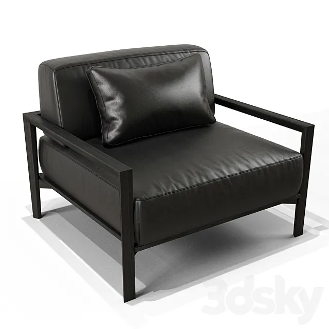 SP01 Leather armchair 3DModel