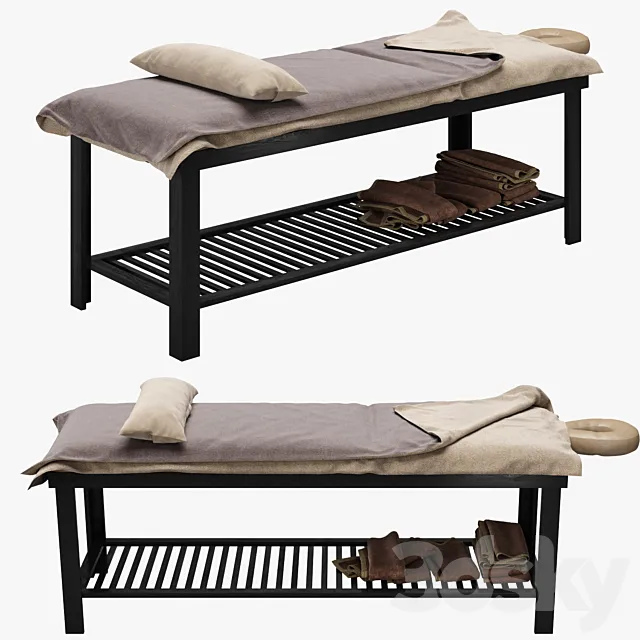 Spa Bed Massage Table 3DModel
