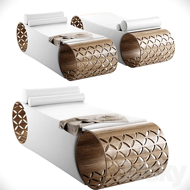 Spa Bed Starlit By Starpool 3DModel Spa Bed Starlit By Starpool 3DModel