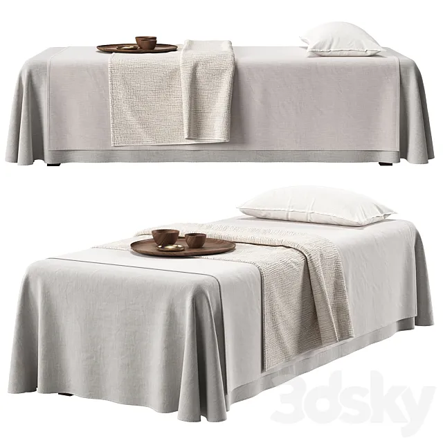 Spa Massage Table 3D Model