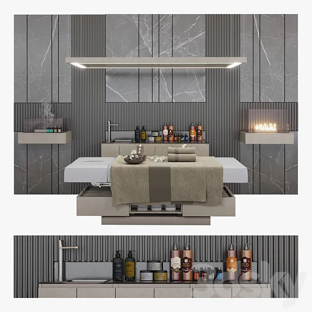 Spa Salon Horizon Maletti 3D Model