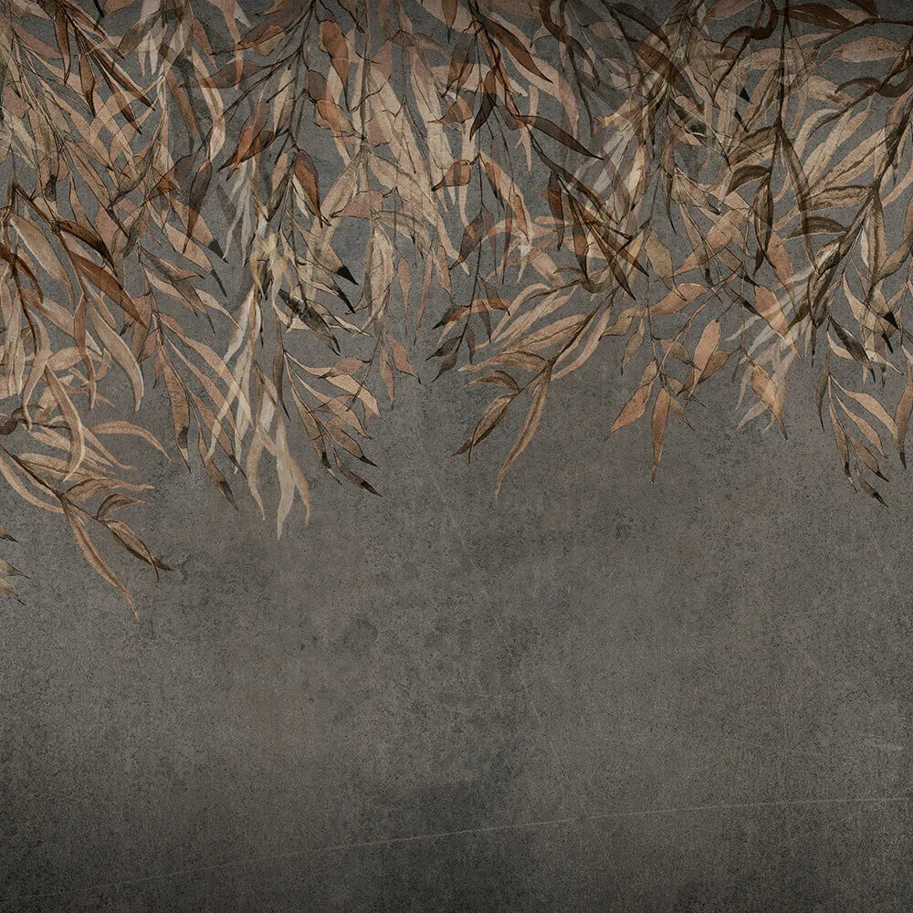 Spaghetti Wall  – Wallpaper Copper Fronds WPN 414 3D Model