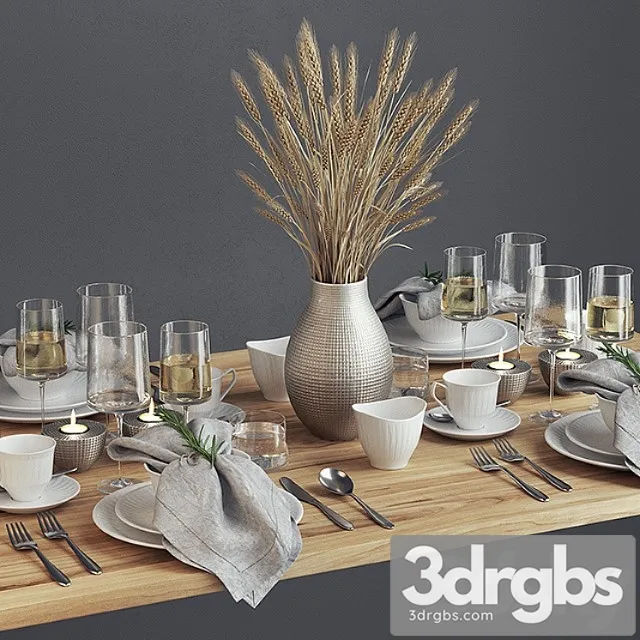 Spare tableware 3D Model Download