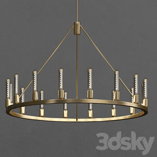 Spark 36 Modern Chandelier by Niche 3DModel