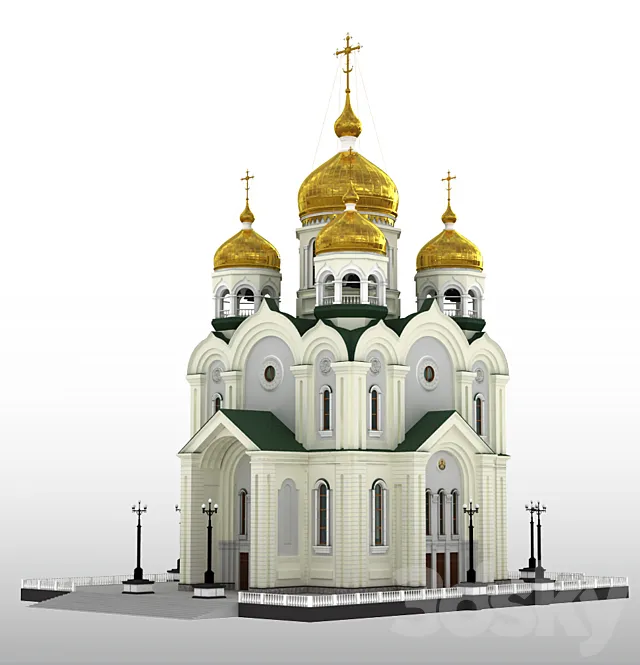 Spaso-Preobrazhensky Cathedral in Khabarovsk 3DModel