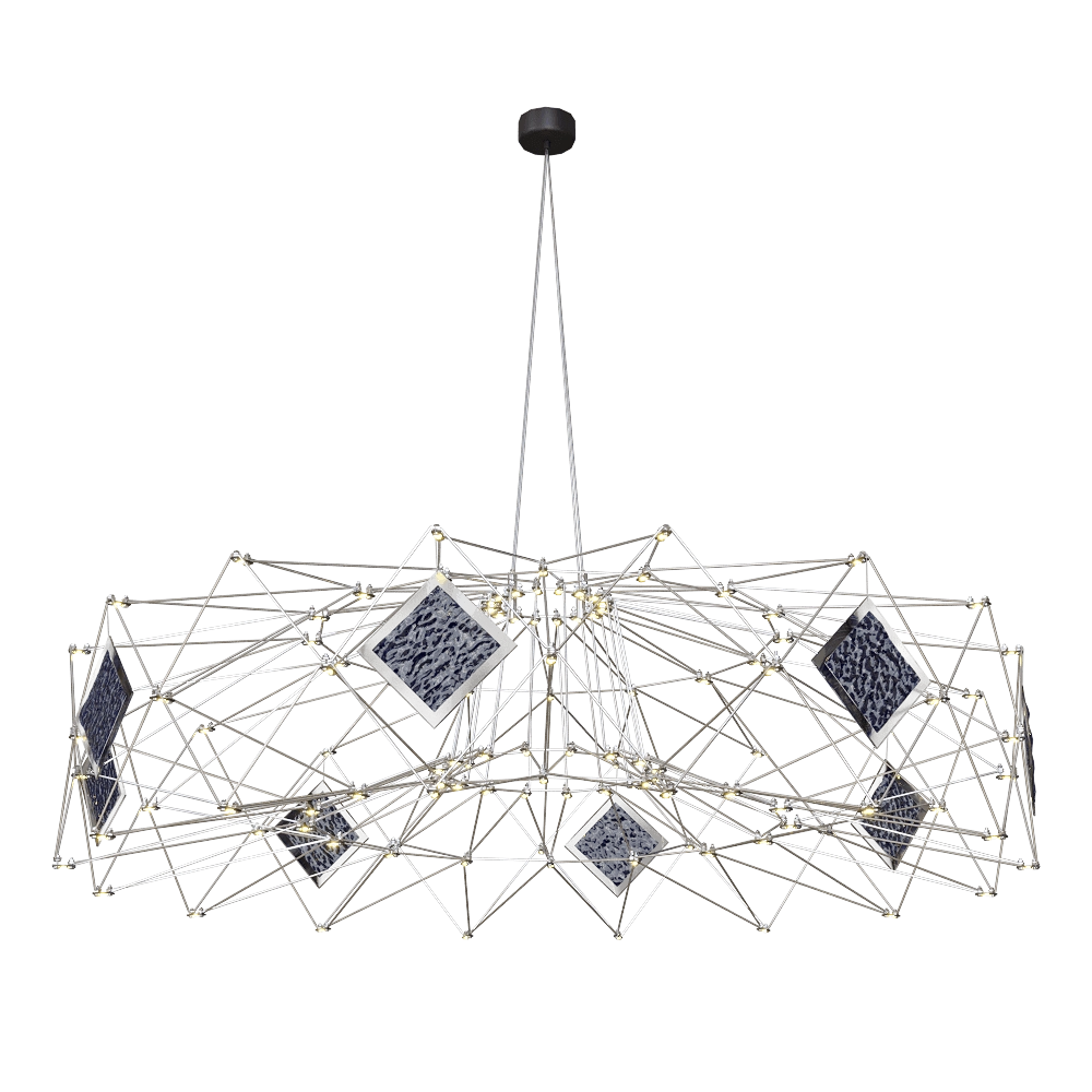 SPATIAL – Chandelier Area blue 3D Model