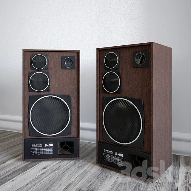 Speaker System “S-90” 3D Model