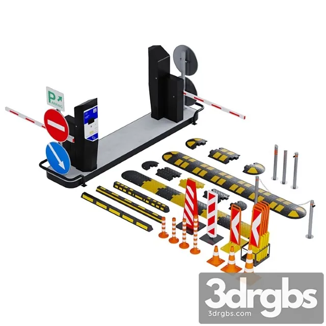 Special equipment for creating parking 3D Model Download