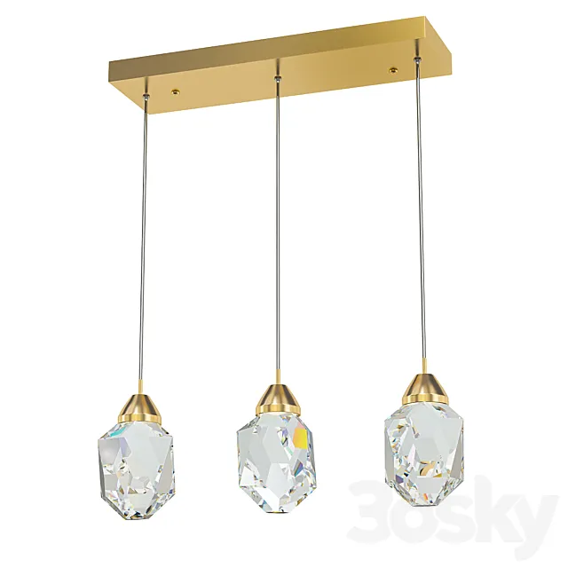 Speth crystal pendant light 3D Model Speth crystal pendant light 3D Model