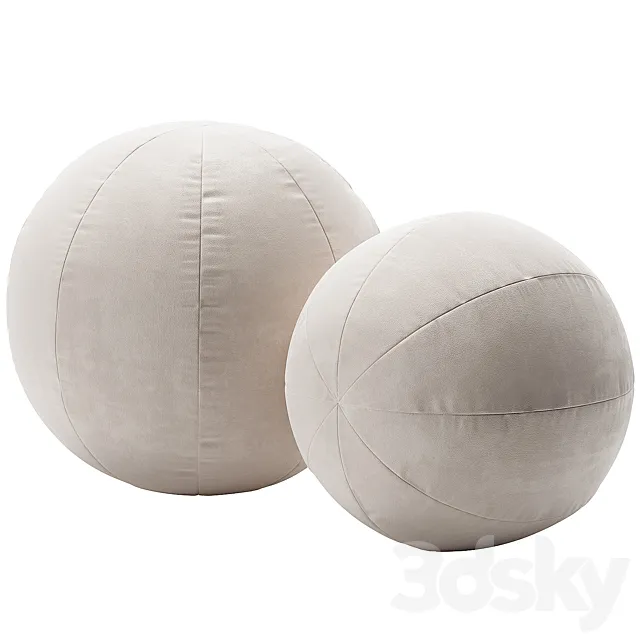 Sphere Pillows 3D Model Sphere Pillows 3D Model
