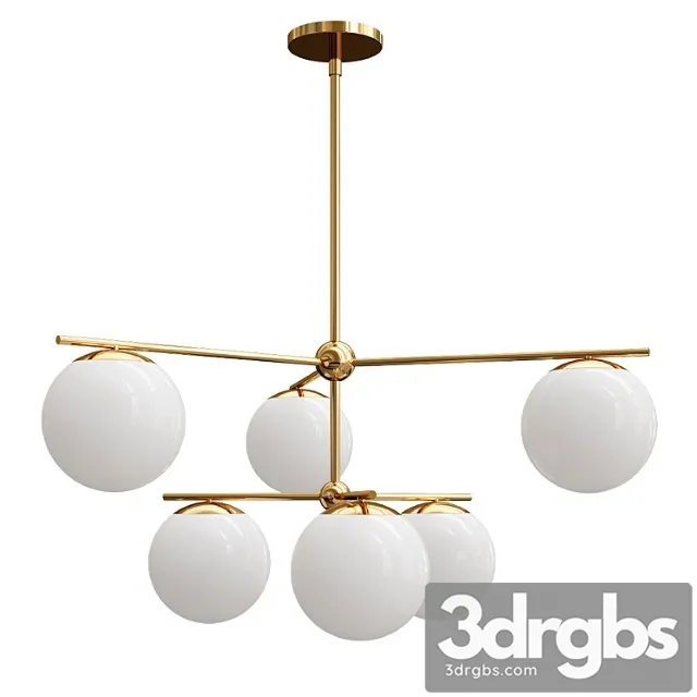 Sphere stem 7-light chandelier Sphere stem 7-light chandelier