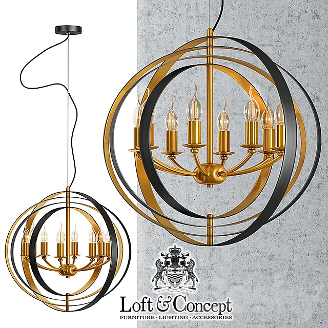 Spherium Chandelier chandelier 3D Model