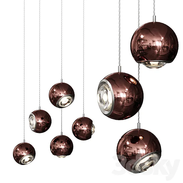 Spider by Studio Italia Design Rose Nickel 3DModel