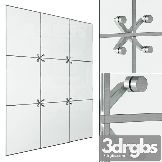 Spider glazing window modern – windows set 04