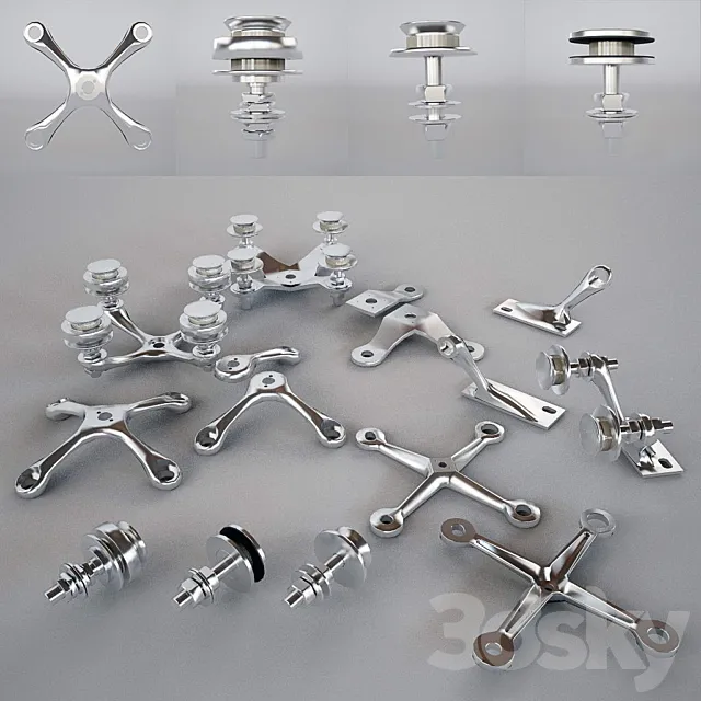 Spider SADEV Glassholder System SRG 3DModel Spider SADEV Glassholder System SRG 3DModel