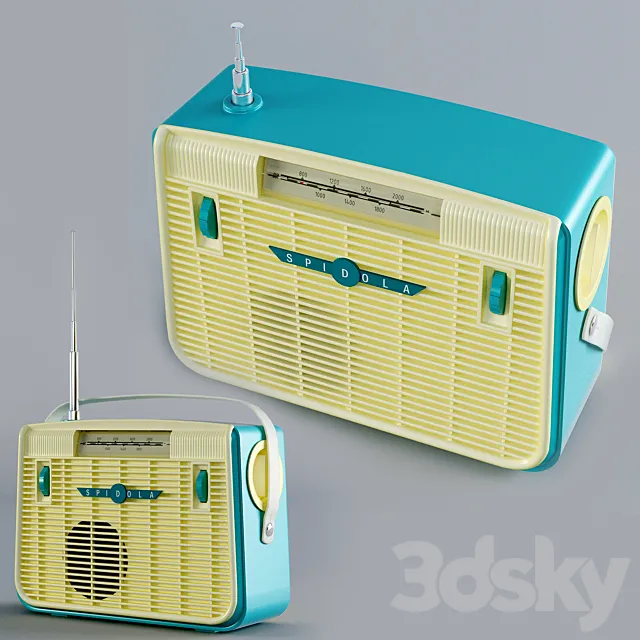 Spidola VEF1 Radio 3D Model