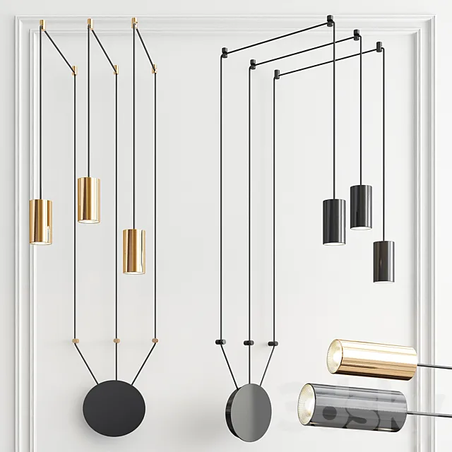 Spin Lampatron Chandelier 3DModel