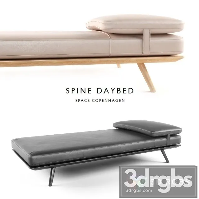 Spine Daybed 3D Model Download
