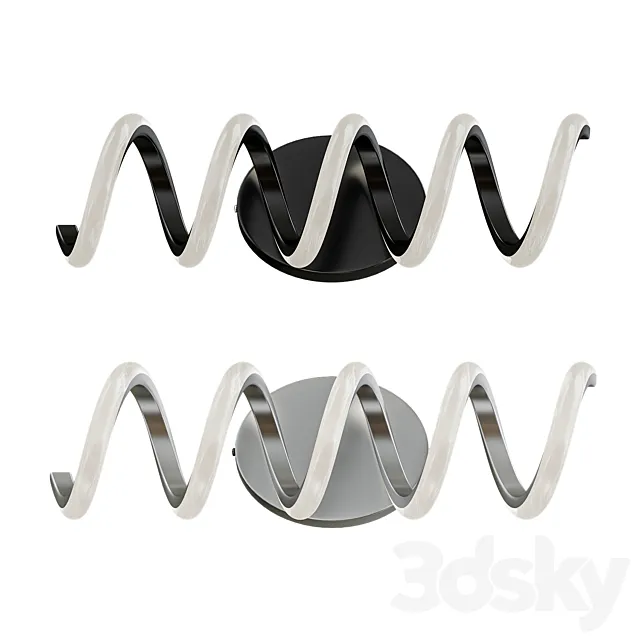 Spiral Bathroom LED 3D Model Spiral Bathroom LED 3D Model