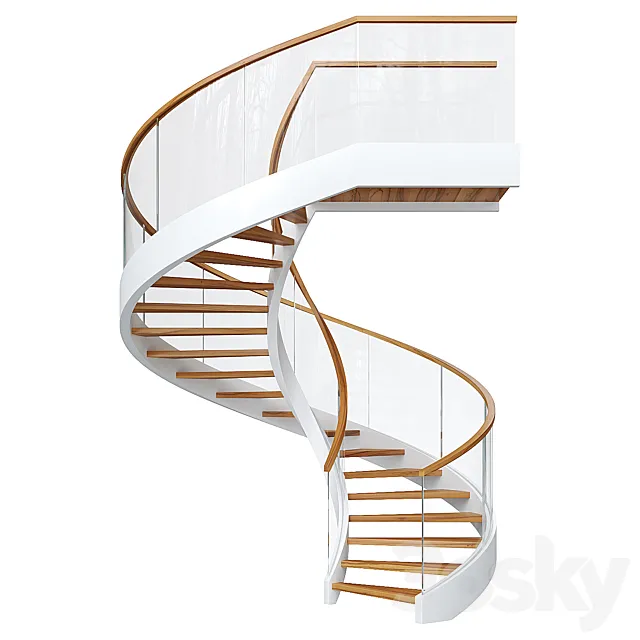 Spiral staircase 10 3D Model