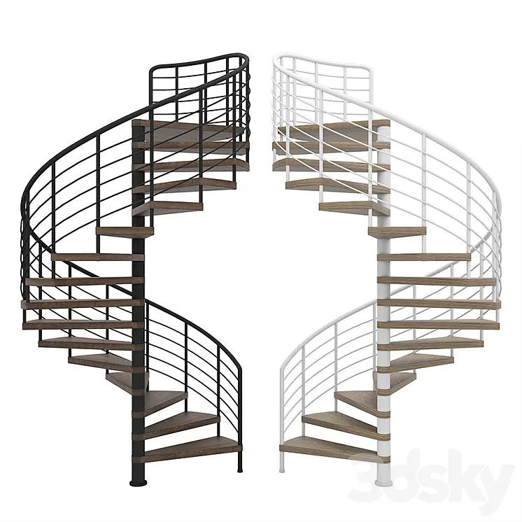 Spiral staircase 3D Model