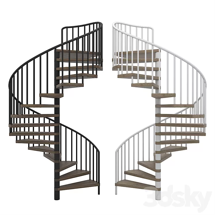 Spiral staircase 3D Model