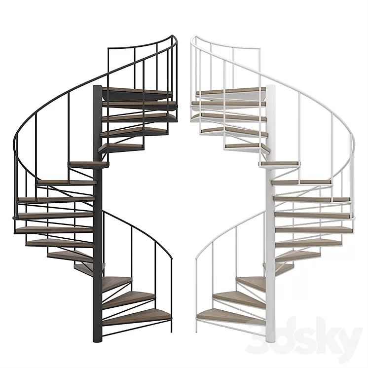 Spiral staircase 3D Model