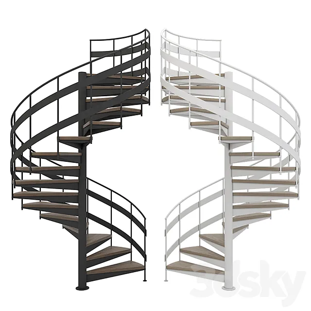 Spiral staircase 3D Model