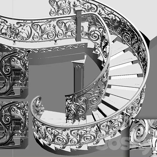 spiral staircase 3D Model