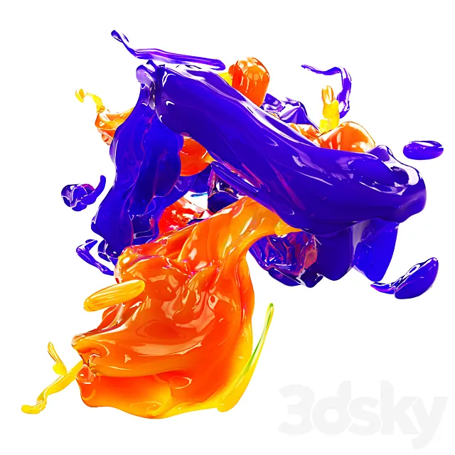 Splash 3D Model Splash 3D Model