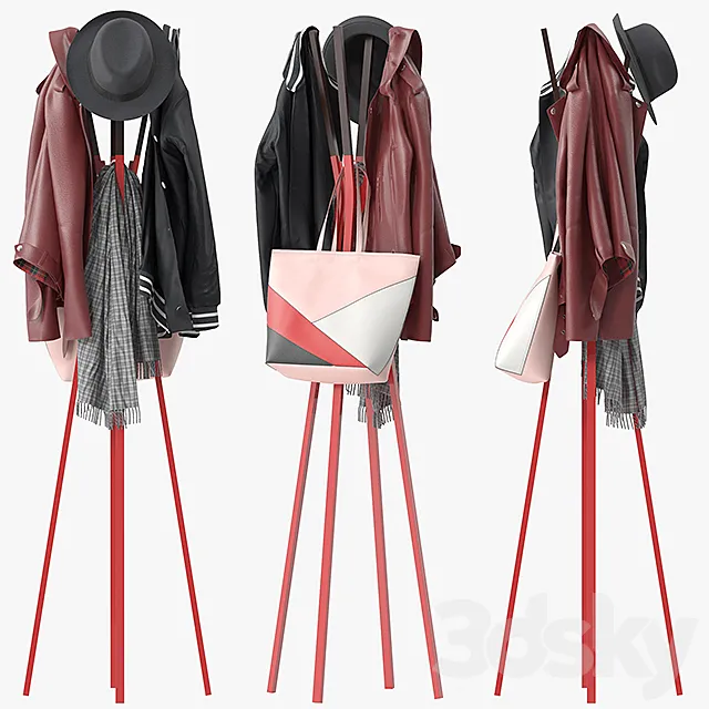 Splash coat rack 3DModel
