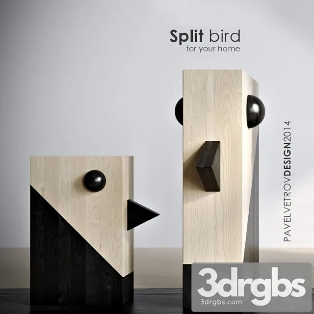 Split bird 3D Model Download