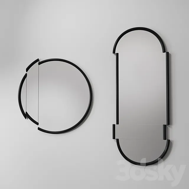 Split Mirrors Lee Broom 3D Model